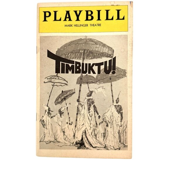 Vintage 1978 Timbuktu Playbill and Ticket Broadway Mark Hellinger Theatre Kitt - Picture 1 of 11